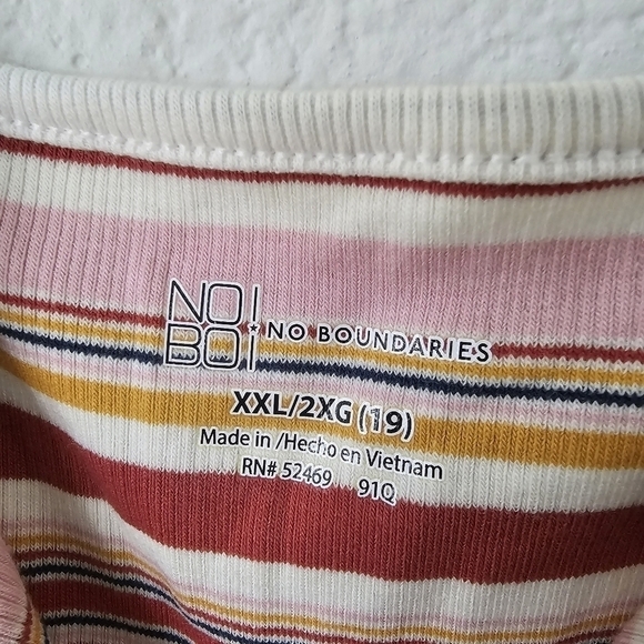 No boundaries spaghetti top womens XXL multi color lounge casual errands - Picture 7 of 8